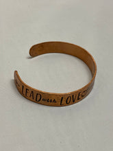 Load image into Gallery viewer, Lead With Love Stamped Bracelet
