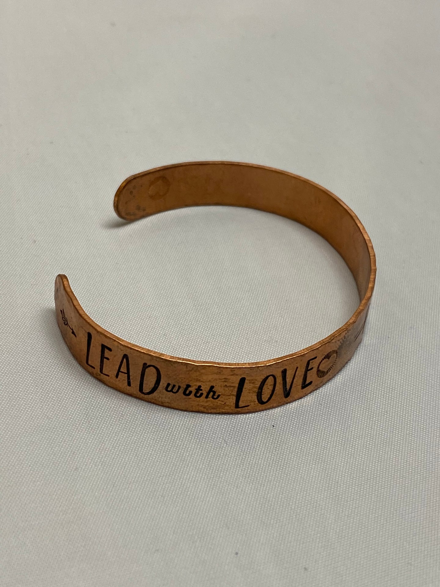 Lead With Love Stamped Bracelet