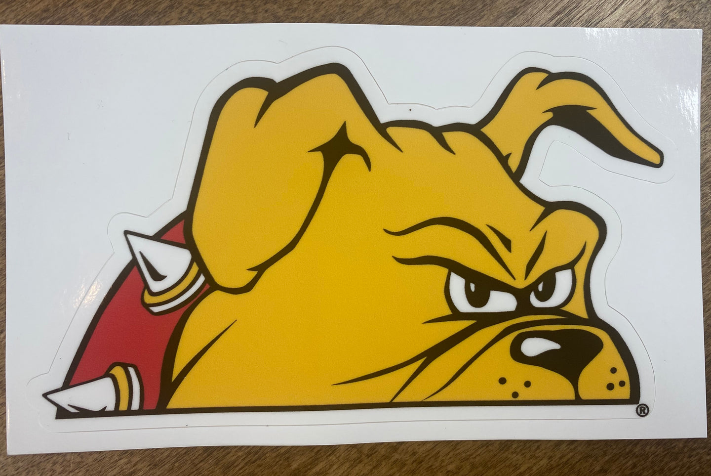 Ferris Bulldog, Half Face Sticker