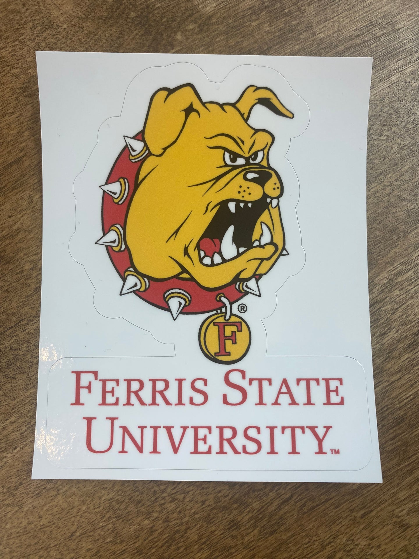Ferris State University + Bulldog Sticker