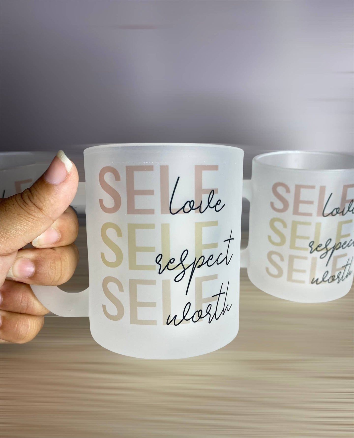 Self Love, Self Respect, Self Worth - Frosted Mug