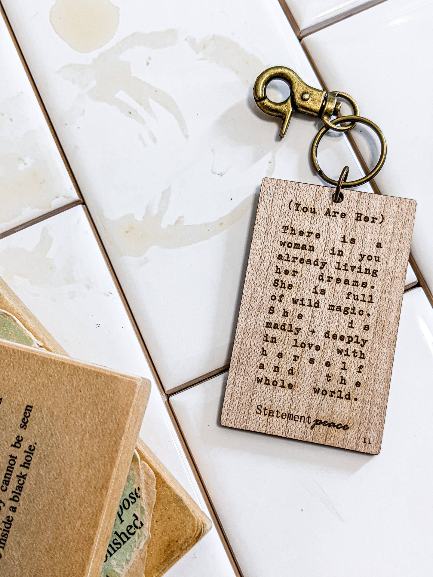 Inspirational Keychain - (You Are Her)