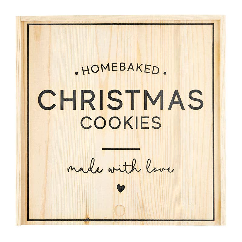 Christmas Cookies - Wooden  Box