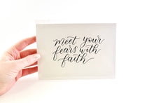 Load image into Gallery viewer, Meet Your Fears with Faith | Wall Art
