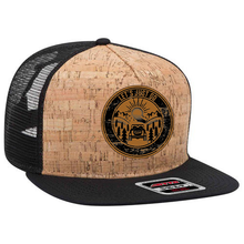 Load image into Gallery viewer, Cork/Black Snapback Hat
