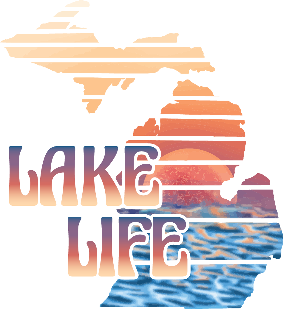 Retro Lake Life Sticker