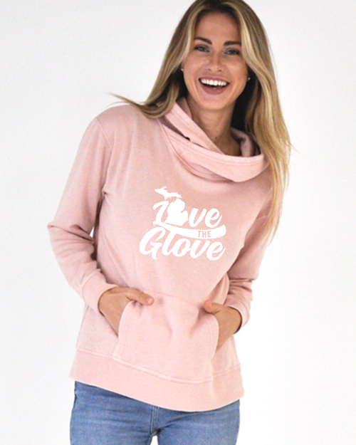 Love The Glove Funnel Neck Hoodie | Womens