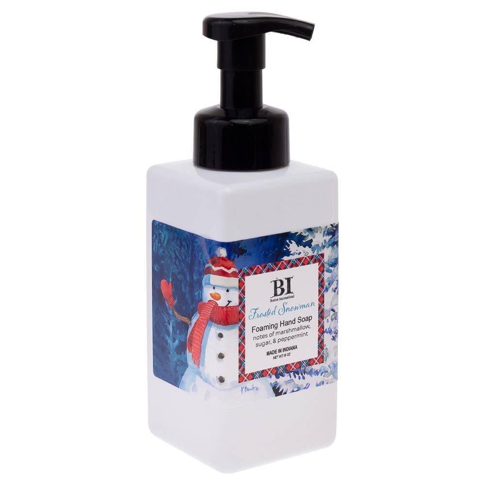 Frosted Snowman Scented Foaming Hand Soap 16 Oz